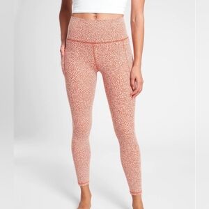 Athleta Salutation Stash Pocket II Textured 7/8 Tight Size Large Petite